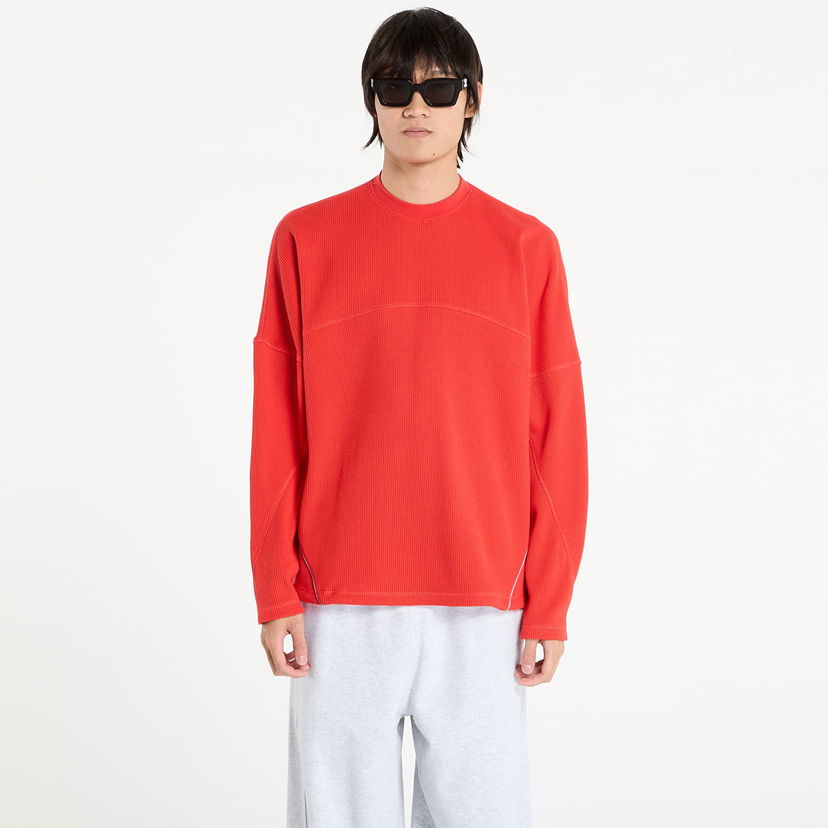 Majica kratkih rukava adidas Originals adidas La Cienega Sports Long Sleeve Top Crvena | JX6136