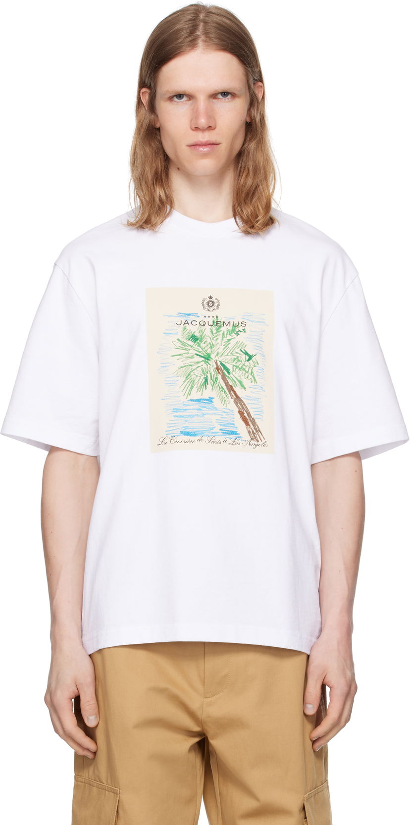 Majica kratkih rukava Jacquemus Jacquemus 'The Marino' T-Shirt Bijela | 25E255JS319-2102