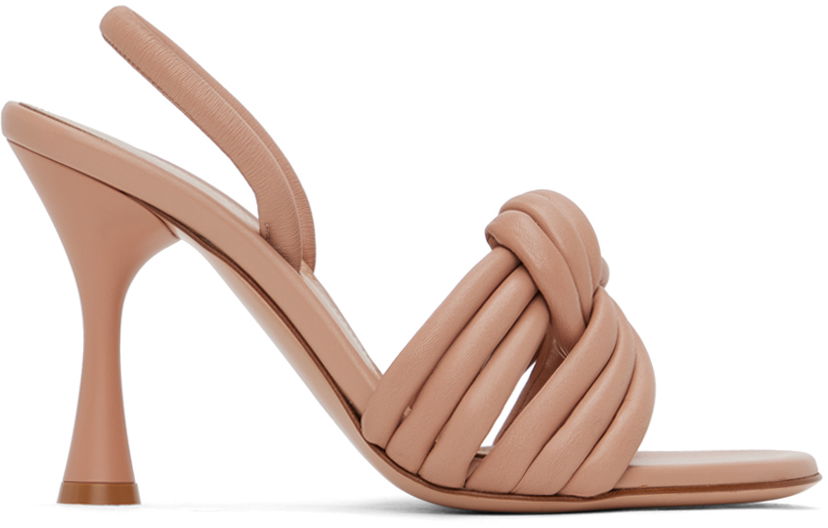 Tenisice i cipele Gianvito Rossi Ottavia Knotted Heeled Sandals Ružičasta | G32458.95LAC.NAP