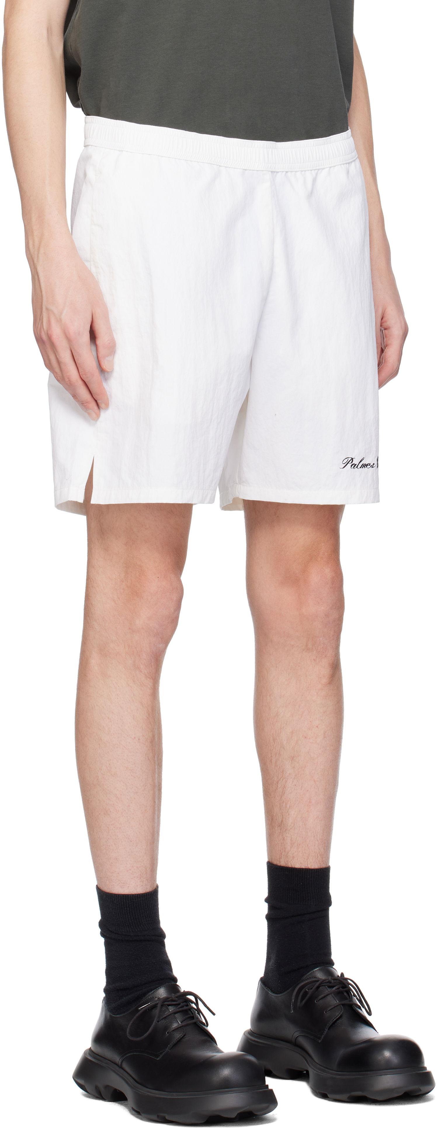 Kratke hlače Palmes Palmes Global Tennis Shorts Bijela | P65-0016-001, 1