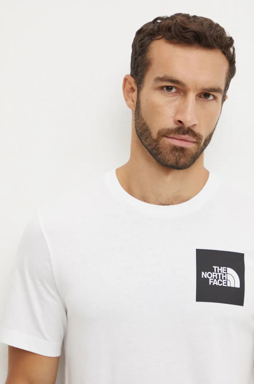 Majica kratkih rukava The North Face T-Shirt Fine Tee With Print Bijela | NF0A8A6MFN41