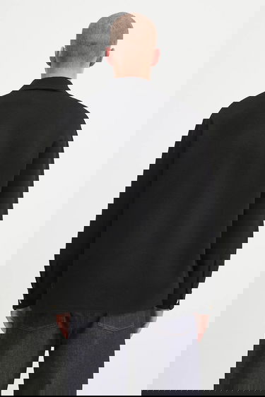 Jakna Drôle de Monsieur Drôle de Monsieur La Surchemise Laine Shirt Jacket Crna | H.JT254.WO031, 2