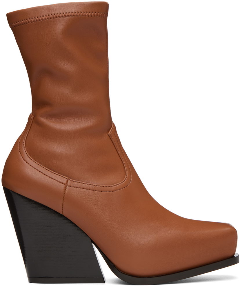 Tenisice i cipele Stella McCartney Stella McCartney Cowboy Ankle Boots Smeđa | 810134W1IL0