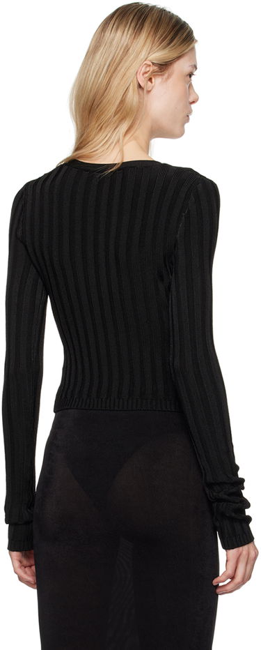 Džemper GUIZIO Guizio Slinky Rib Knit Cardigan Crna | P24108S023, 2