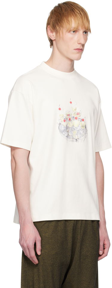 Majica kratkih rukava Drôle de Monsieur Drole de Monsieur Le Cocktails T-Shirt XXL Bijela | G-TS237-CO002-OW, 2