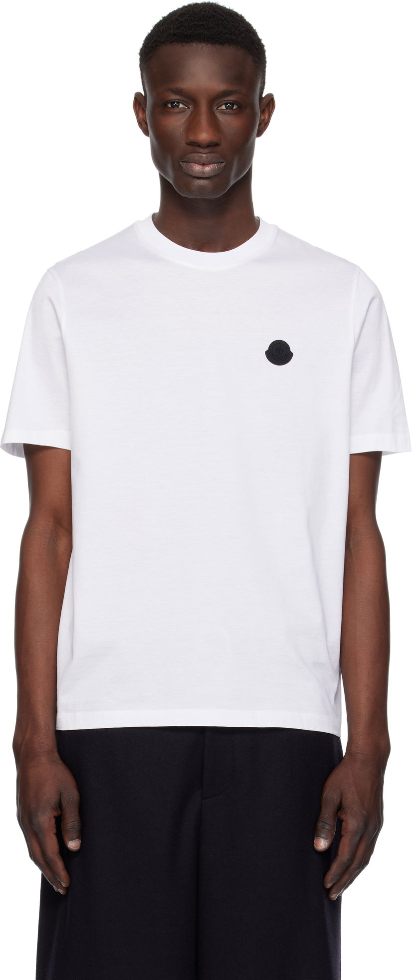 Majica kratkih rukava Moncler Moncler Cotton T-Shirt with Logo Bijela | K10918C000738390Y