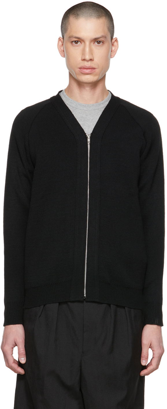 Džemper Comme des Garçons Homme Deux Lochaven of Scotland Zip Cardigan Crna | DH-N504-051