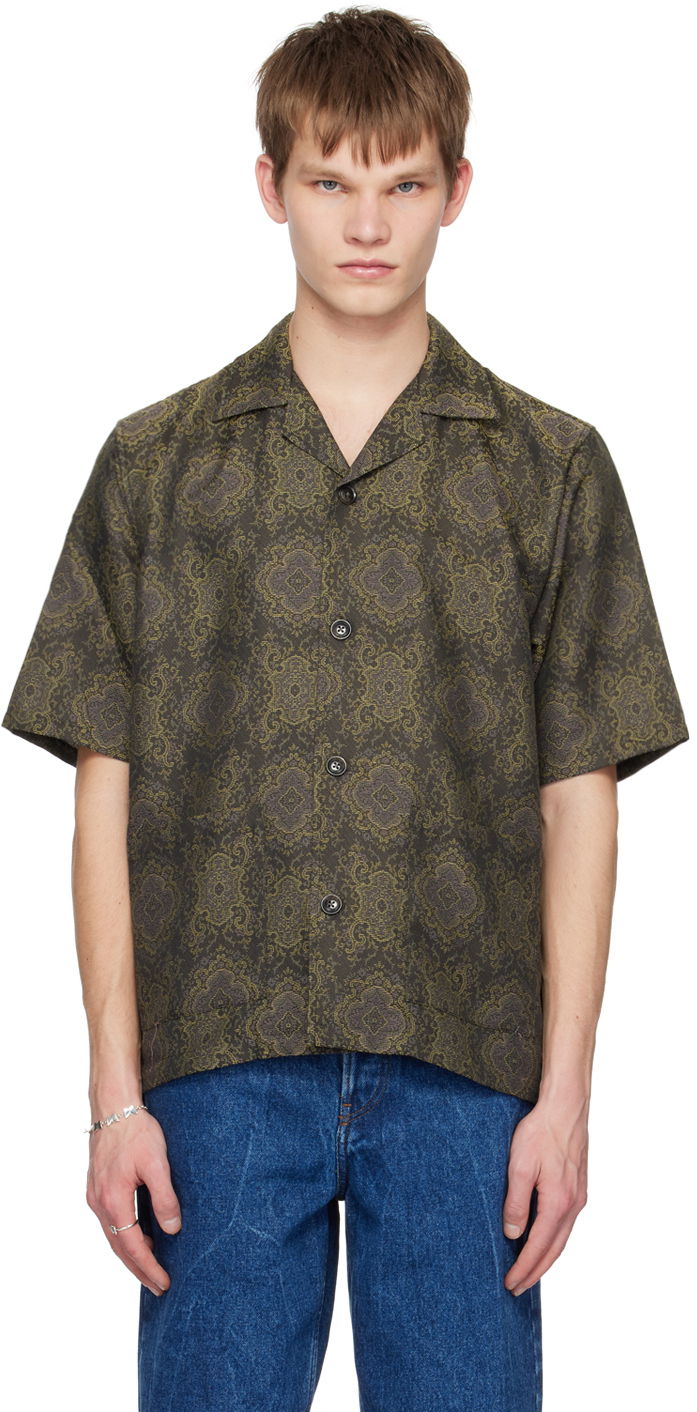 Košulja Needles NEEDLES Cabana Short Sleeve Shirt Zelena | MR096