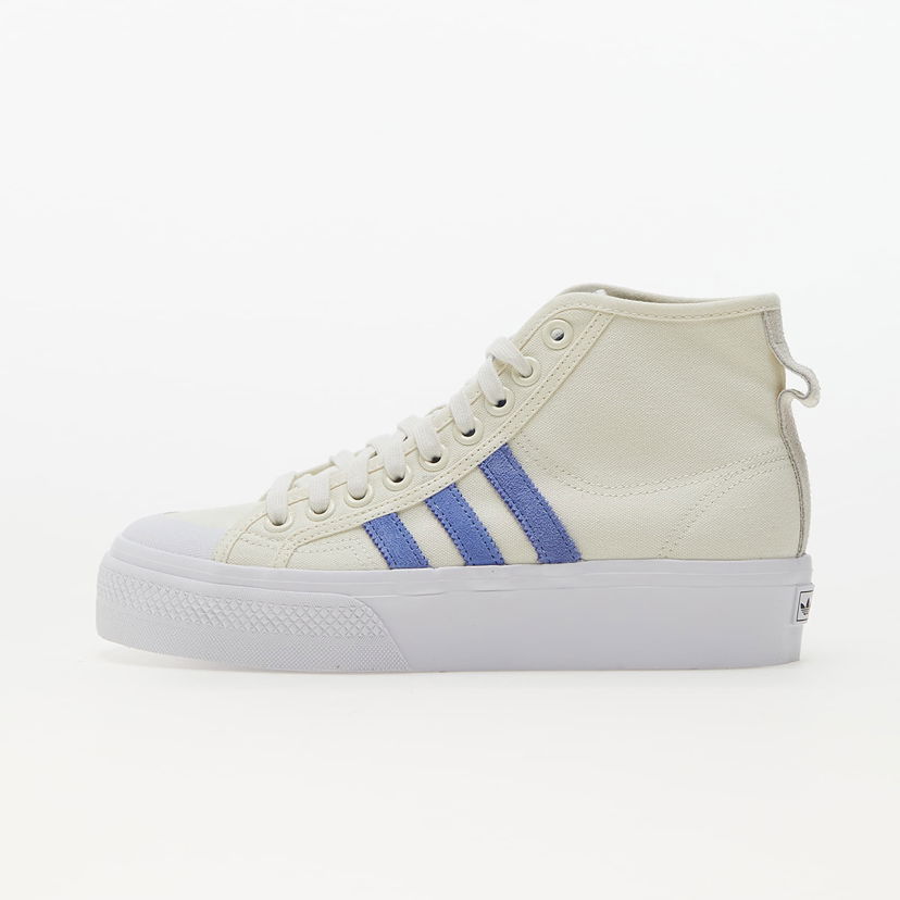 Tenisice i cipele adidas Originals Nizza Platform Mid W Off White/ Blue Fusion/ Cloud White Bijela | FZ6189