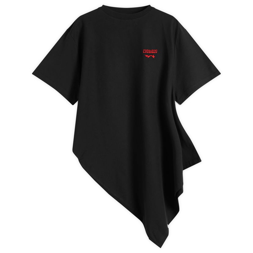 Majica kratkih rukava Charles Jeffrey Loverboy Charles Jeffrey Loverboy Topsy Turvy Asymmetric T-Shirt, Size Large Crna | 054101301