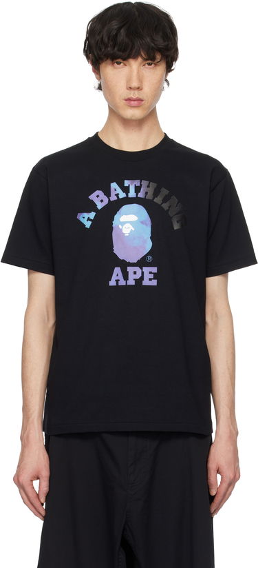 Majica kratkih rukava BAPE Tie Dye College Graphic T-Shirt Crna | 001TEK801032M, 0