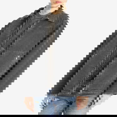 Jakna Maison Margiela Heavy Weight Washed Chore Jacket, Size Small Siva | SH0AM0041-M35249-900, 2