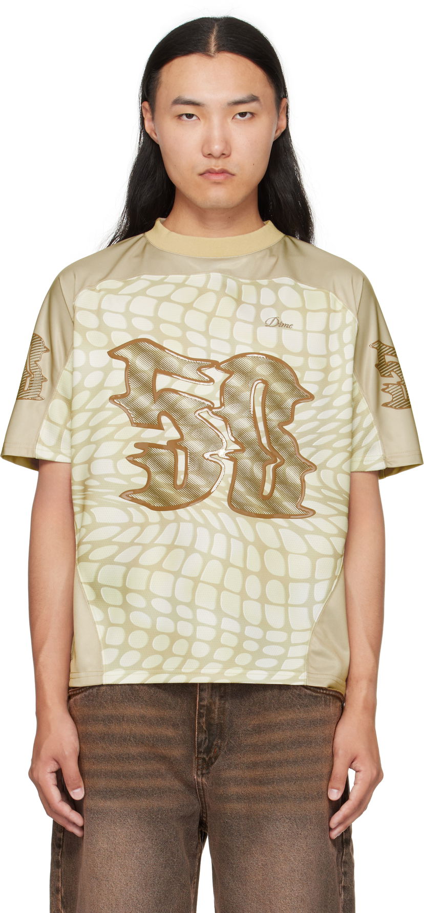 Majica kratkih rukava Dime Dime N50 Jersey T-Shirt Bež | DIMEFA256TAU