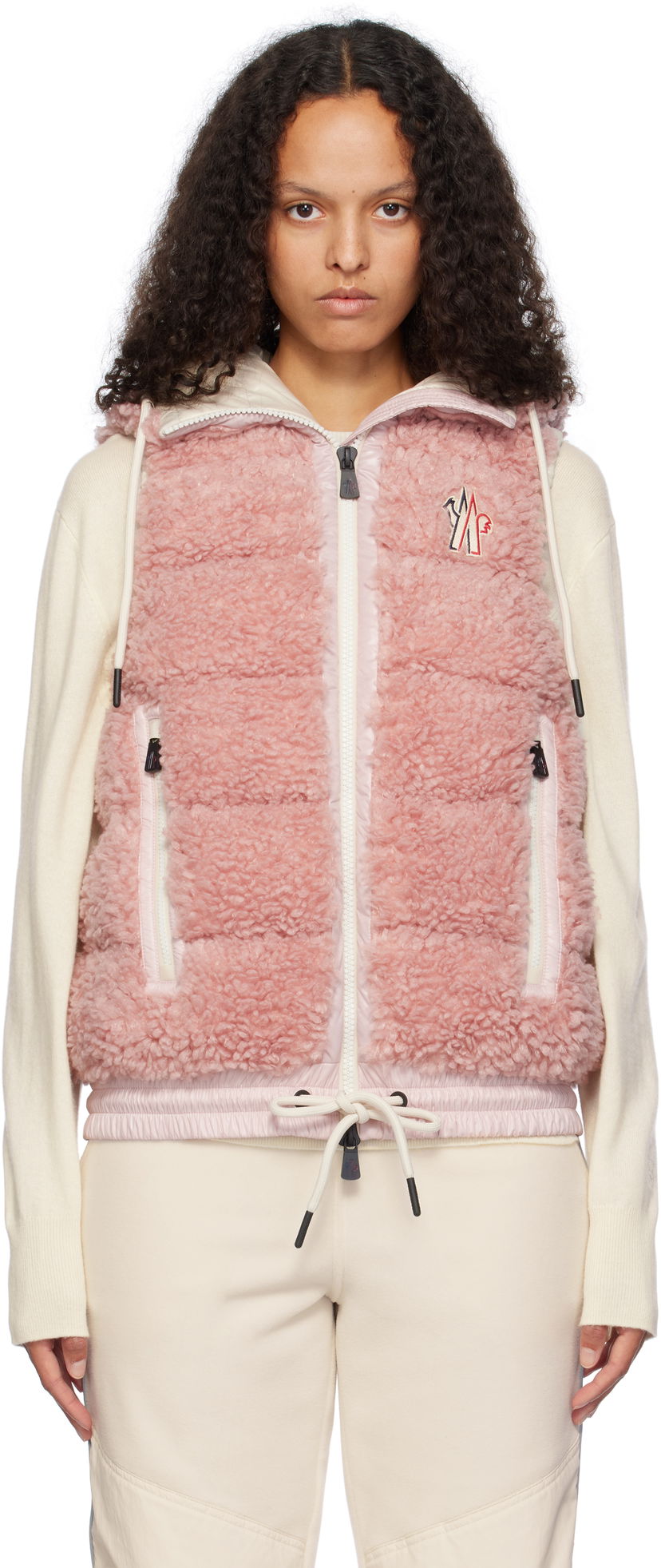 Prsluk Moncler Padded Zip-Up Down Vest Ružičasta | J20988G00022899A9