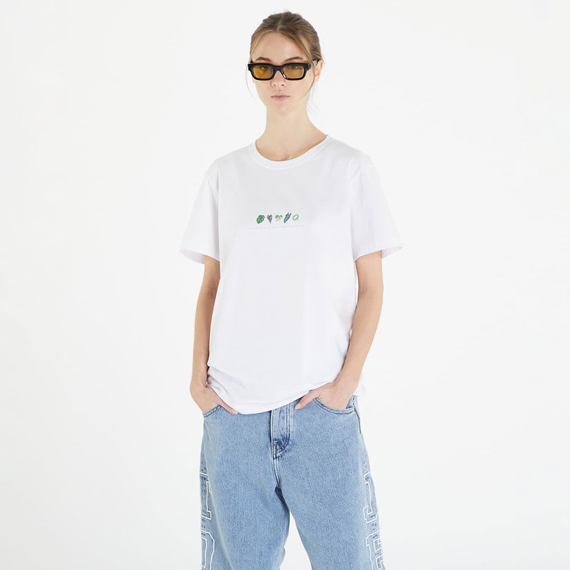 Majica kratkih rukava Queens Rostliny Jsou Moje Oblíbená Barva T-Shirt Bijela | QNS_033