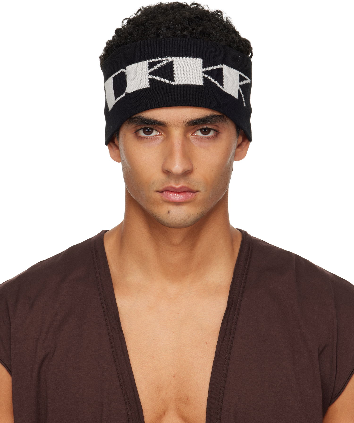 Šešir Rick Owens Rick Owens DRKSHDW Concordians Cotton Headband Crna | DA02E7480 KP6, 0