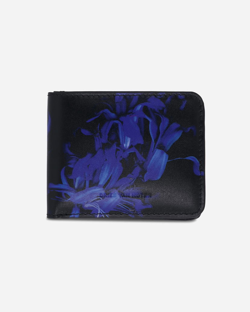 Novčanik Dries Van Noten Dries Van Noten Floral Print Leather Wallet Crna | 252-022110-598 504