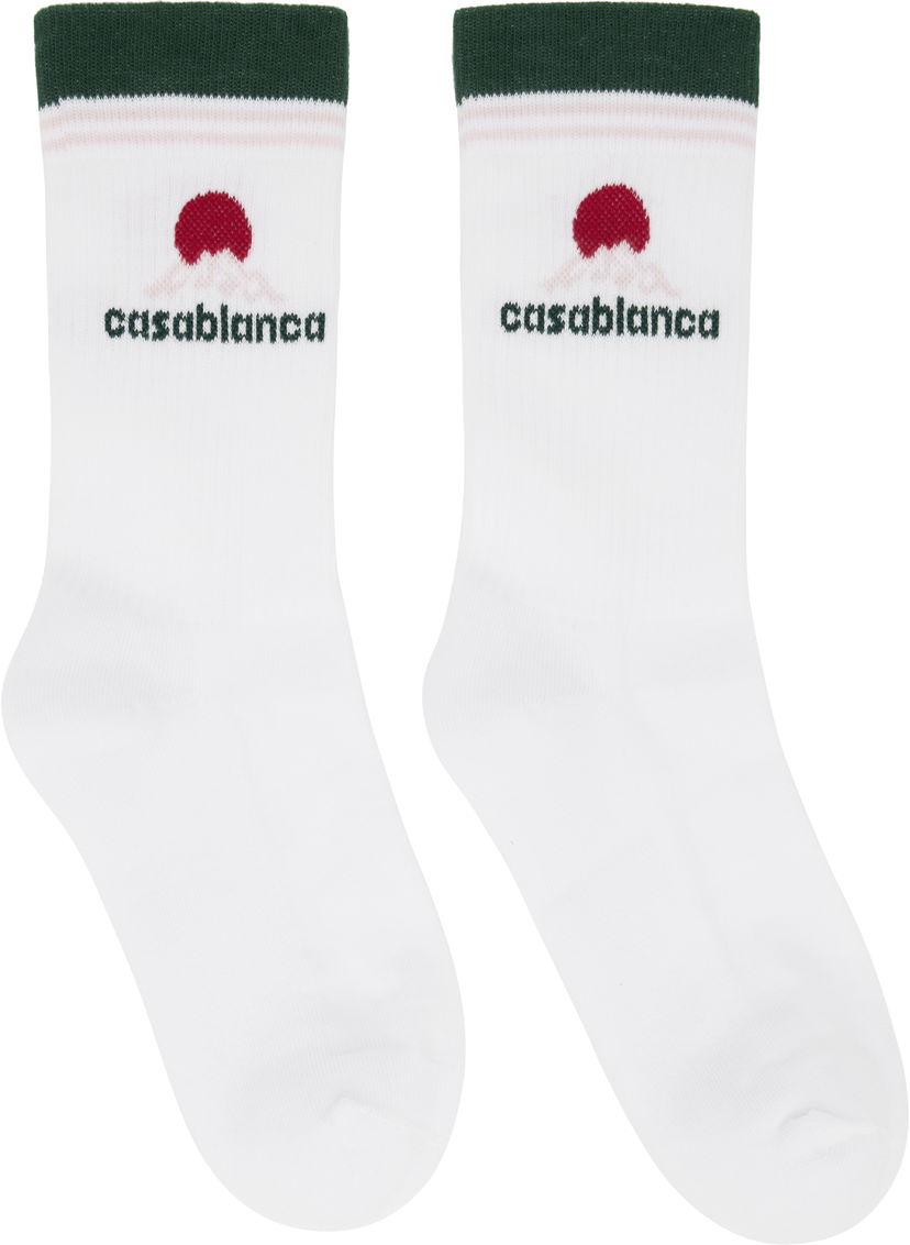 Čarape Casablanca Casablanca Montagne Socks Bijela | APF25-ACC-010-05