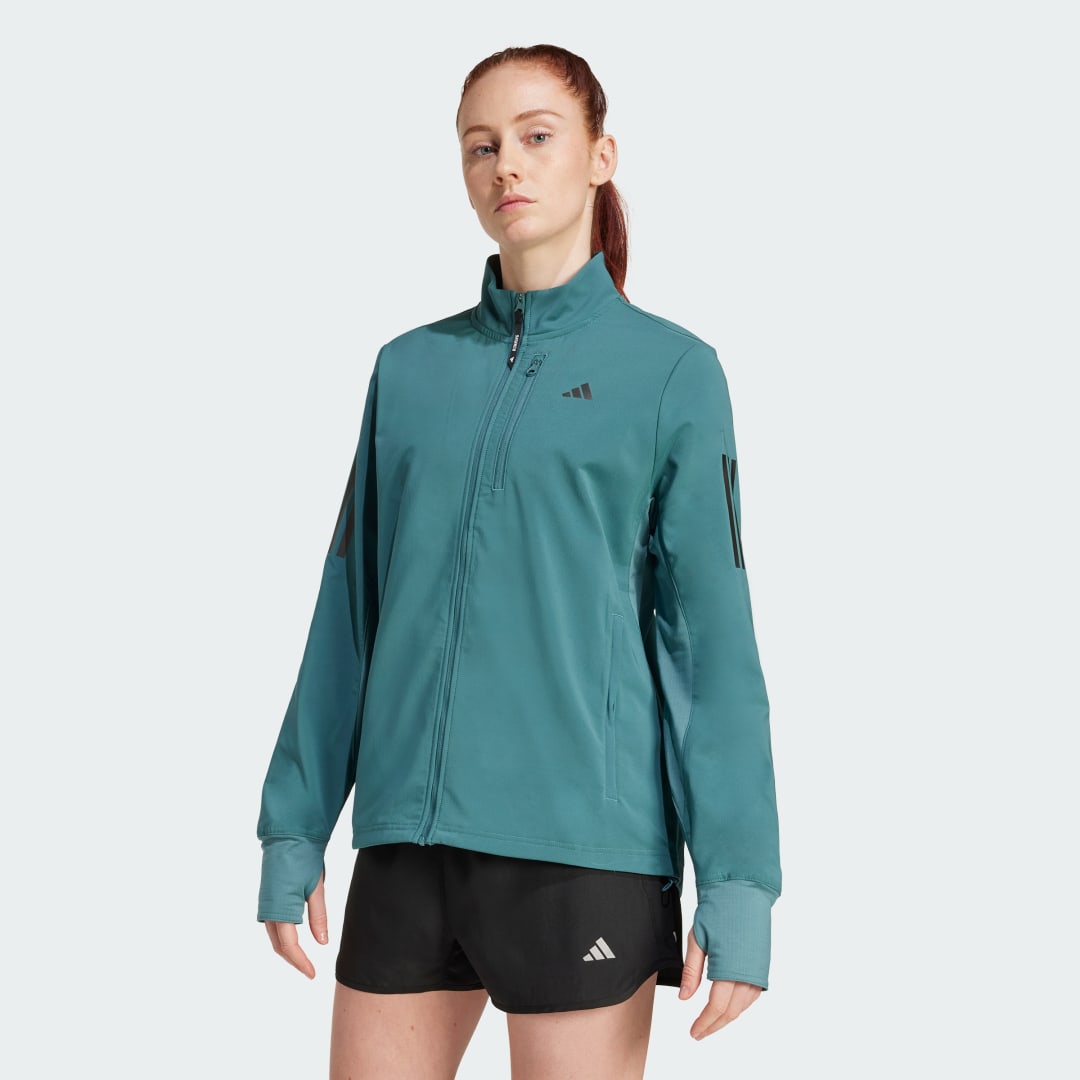 Jakna adidas Performance Own The Run Winterized Jacket Tirkiz | JW9650, 0
