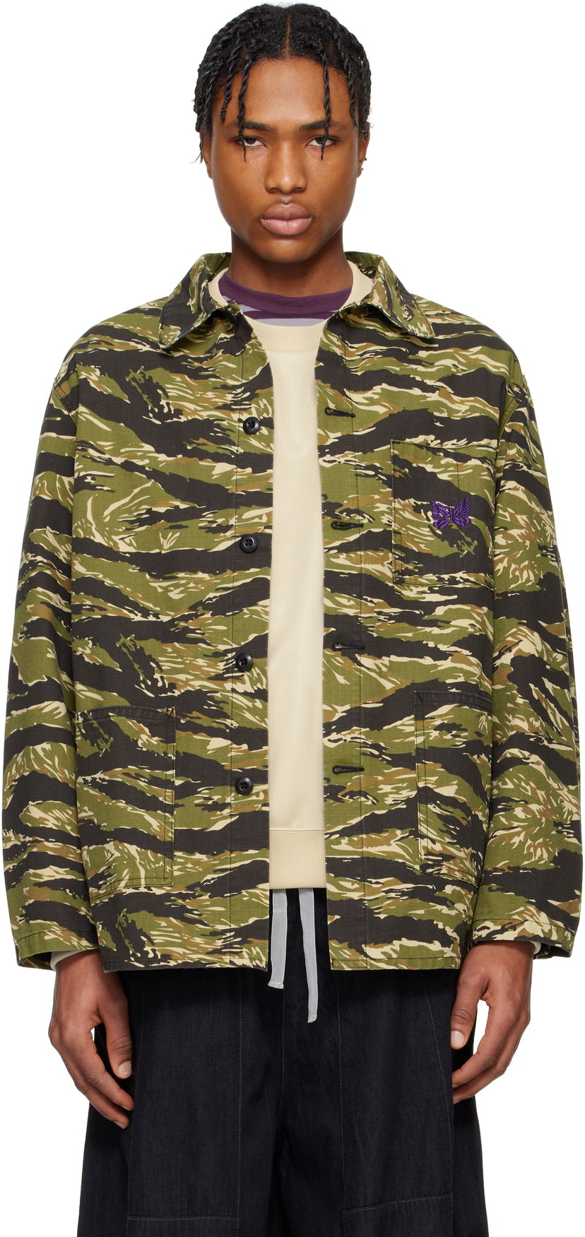 Košulja Needles Needles D.N. Coverall Jacket Zelena | QV149
