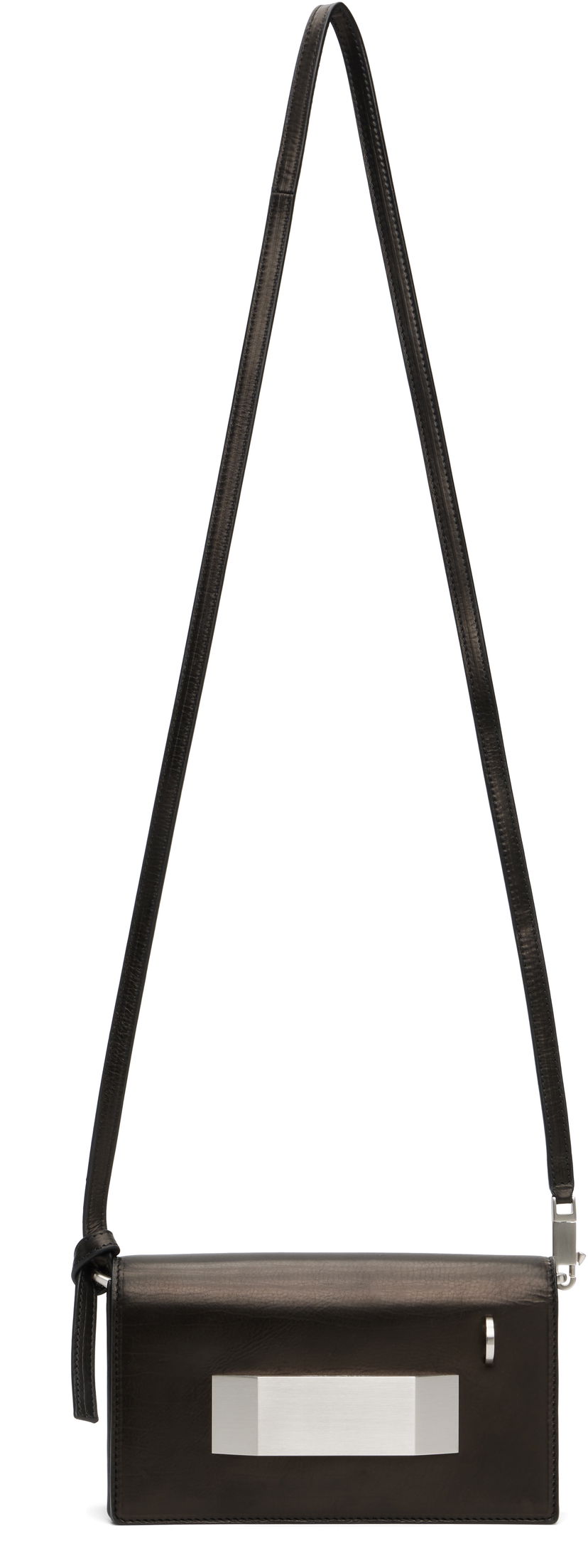 Torba za rame Rick Owens Rick Owens Concordians Griffin Shoulder Bag Crna | RA02E0740 LCA