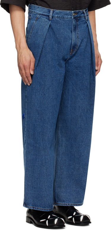 Jeans ADER ERROR ADER error Sig; TRS Tag 02 Pleated Wide-Leg Jeans Plava | BO42FYJE0102BL, 1