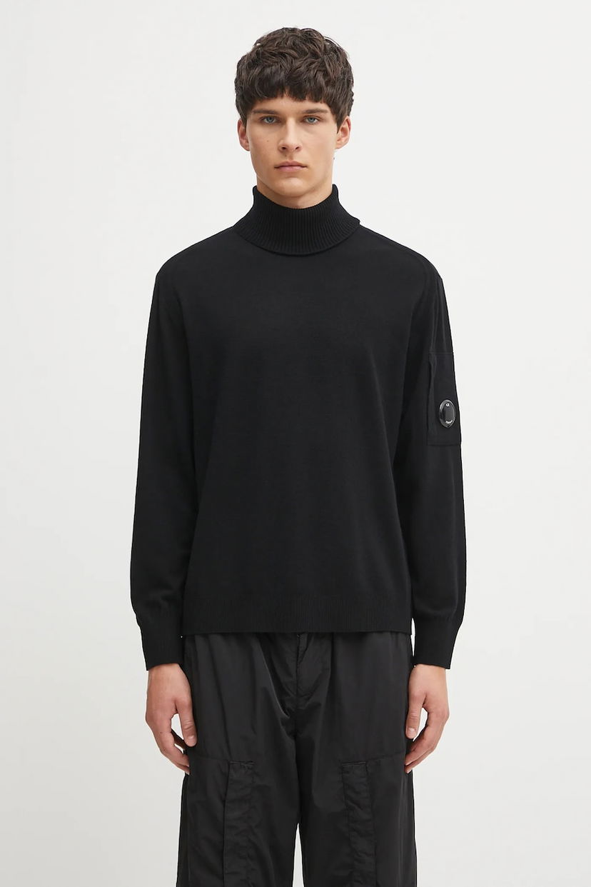 Džemper C.P. Company C.P. Company Turtleneck Sweater Crna | 19CMKN035A005528A