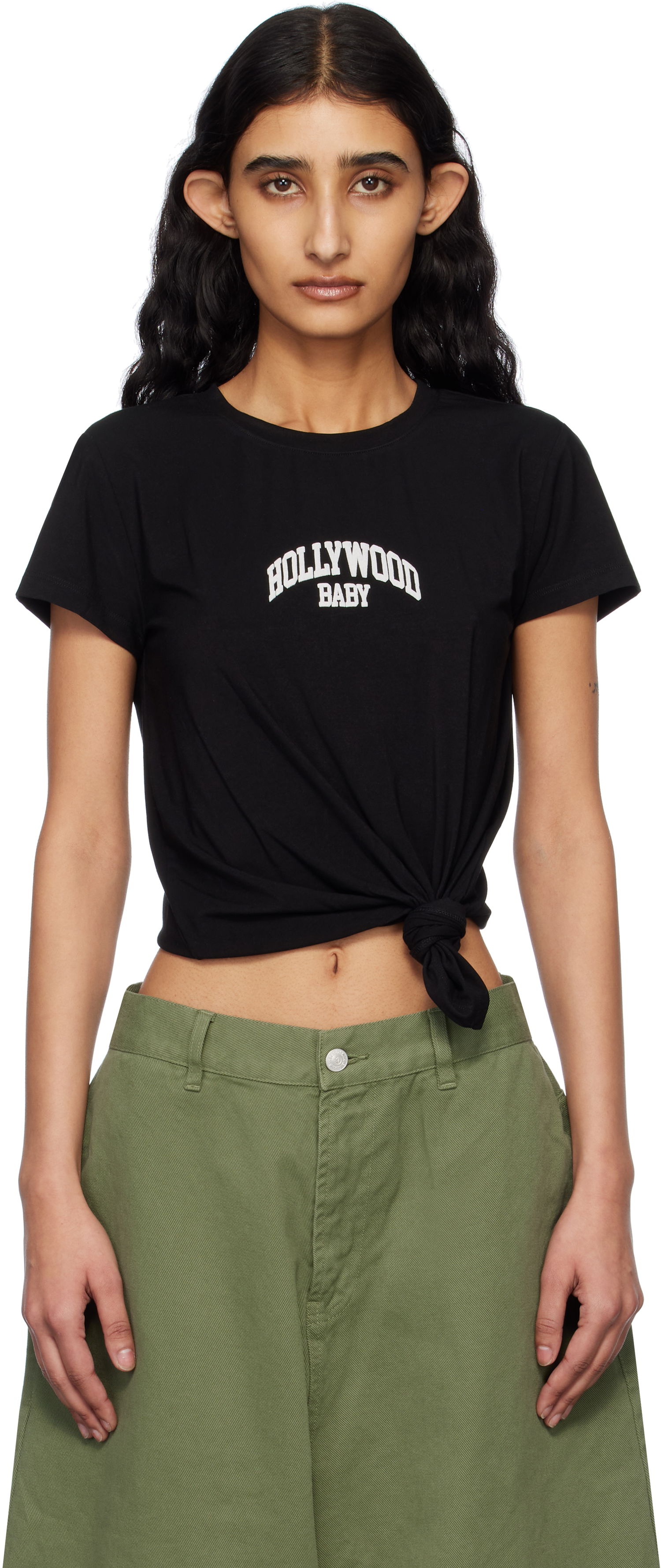 Majica kratkih rukava MISBHV MISBHV Hollywood Baby Knotted T-Shirt Crna | 250W136, 0