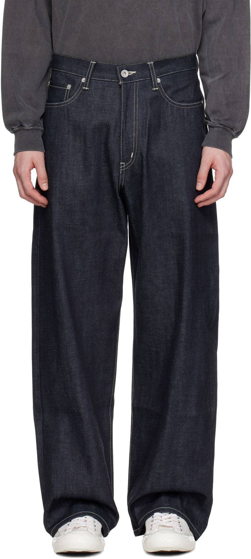 Jeans Neighborhood Neighborhood DP Wide Jeans Plava | 251XBNH-PTM01