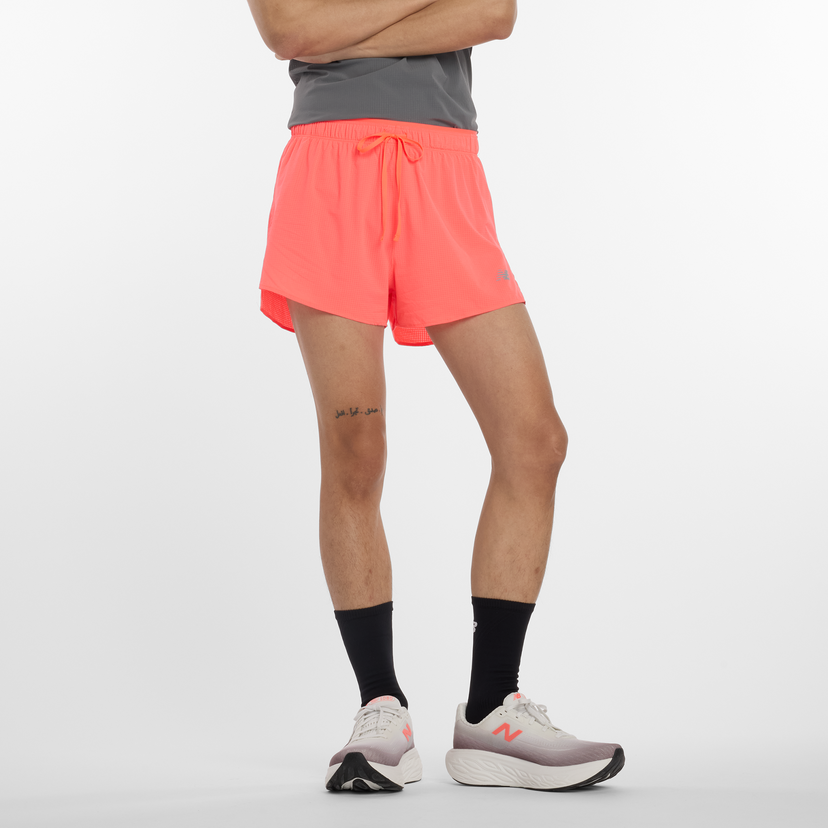 Kratke hlače New Balance Impact Run 3 Inch Short Narančasta | NBMS51283URR