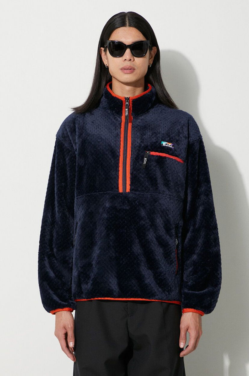 Dukserice Manastash Poppy Thermal Fleece Sweatshirt Plava | 7923252017