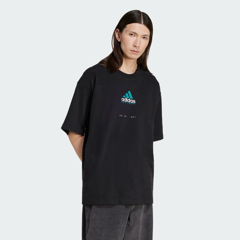Majica kratkih rukava adidas Performance EQT Graphic Tee Crna | JN4848