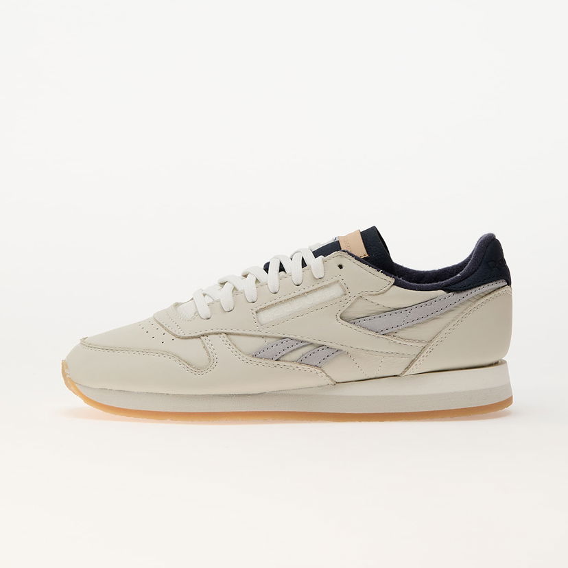 Tenisice i cipele Reebok Classic Leather Premium Chalk/ Vector Navy/ Grey Bež | 100201162