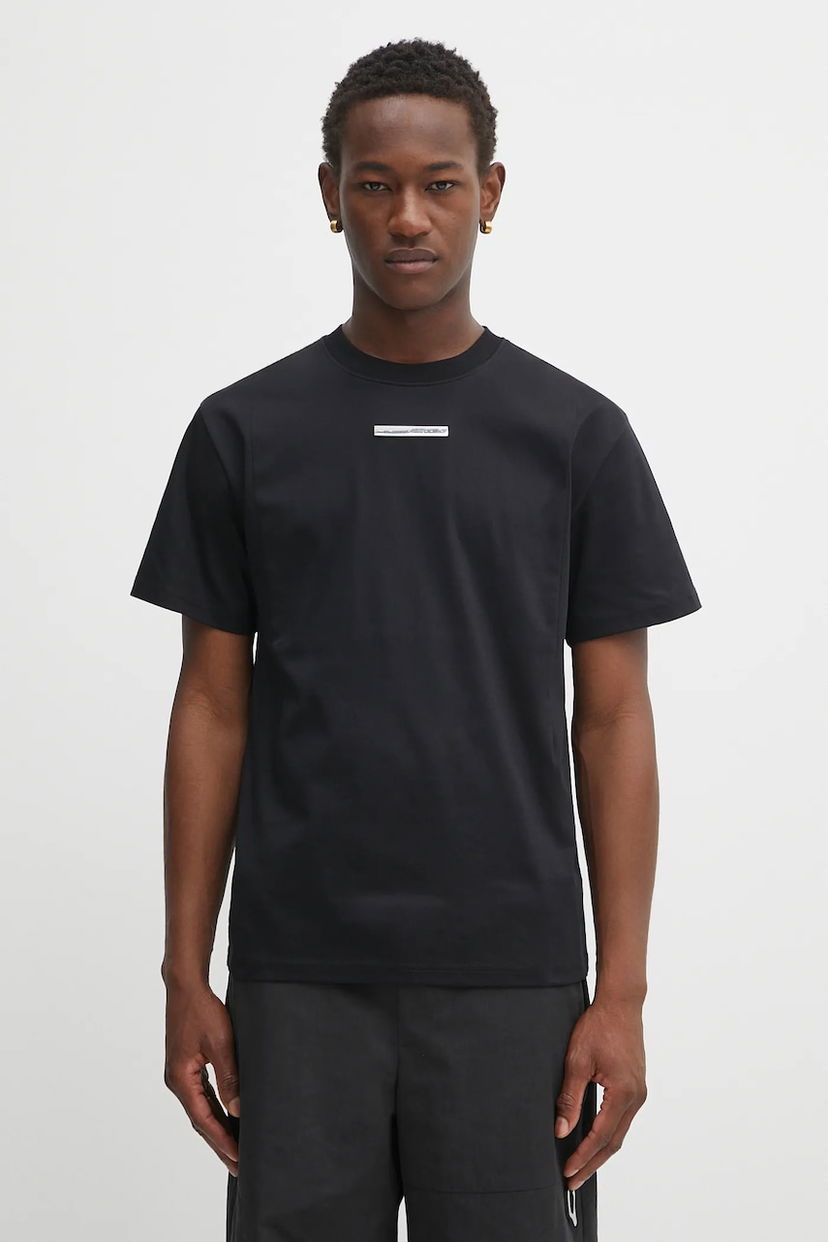 Majica kratkih rukava HELIOT EMIL Heliot Emil Cotton T-Shirt Crna | PREAW25.M.09.139.BLK01