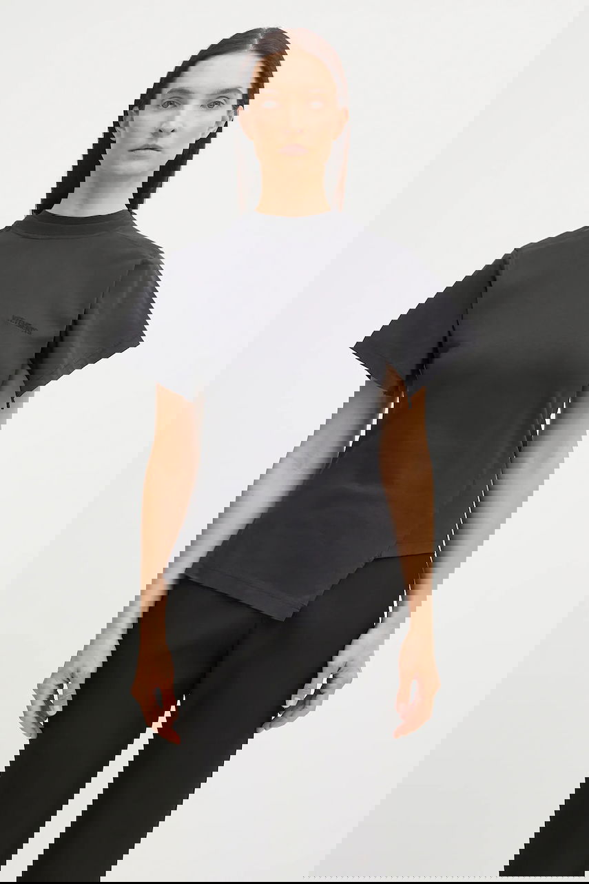 Majica kratkih rukava VETEMENTS VETEMENTS Logo Shifted T-Shirt Crna | WH76TR590B, 0