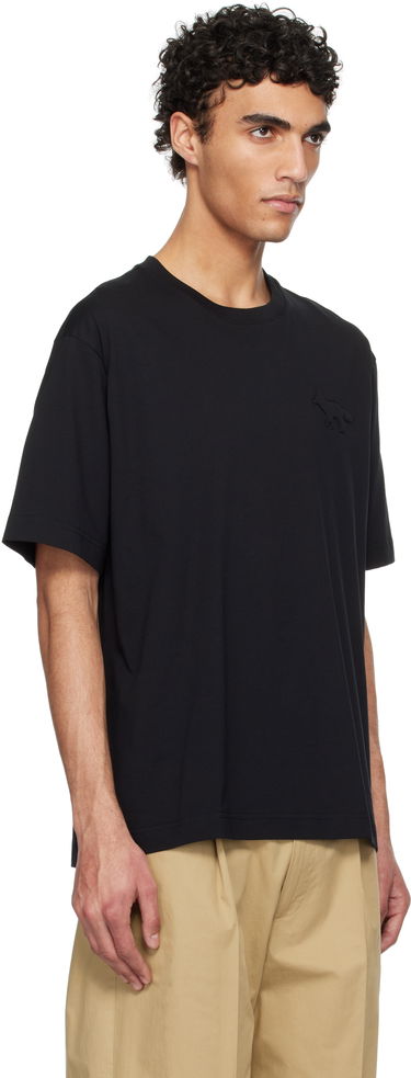 Majica kratkih rukava MAISON KITSUNÉ Maison Kitsuné Embossed Fox Oversize T-Shirt Crna | OM00116KJ7016, 1