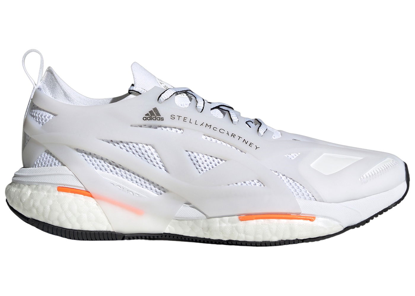 Tenisice i cipele adidas Performance Solarglide By Stella Mccartney Cloud White App Signal Orange Bijela | HR1923, 0