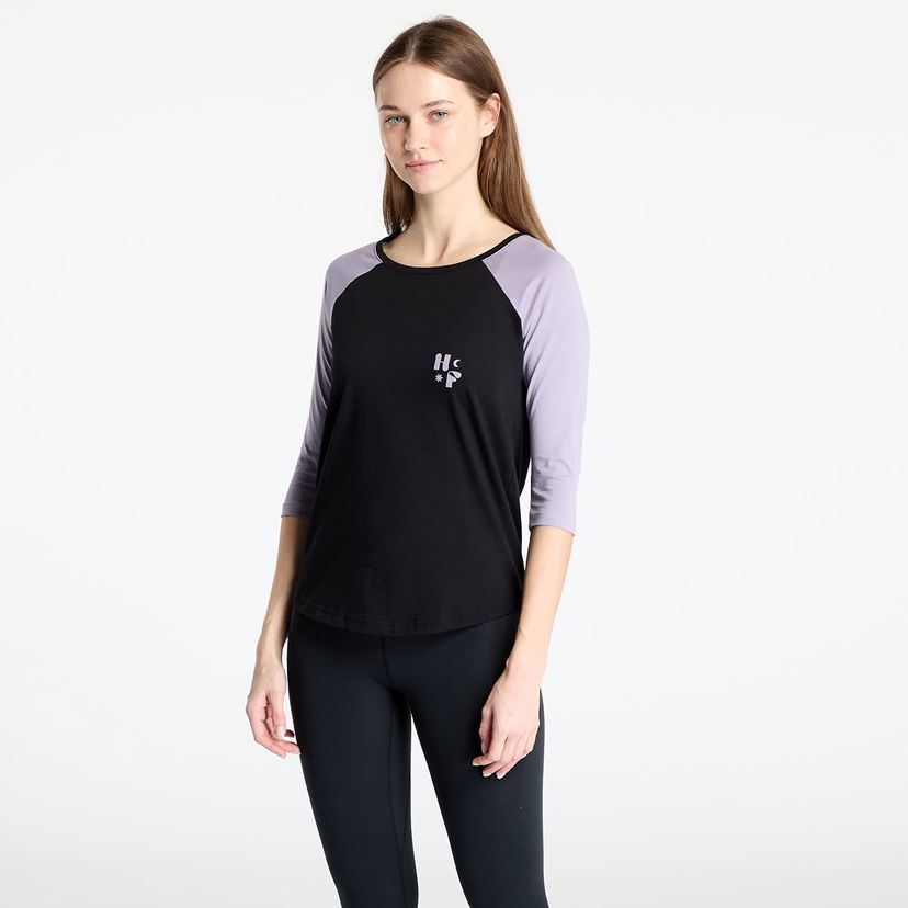 Majica kratkih rukava Horsefeathers Horsefeathers Kirby 3/4 Sleeve T-Shirt Crna | SW942C