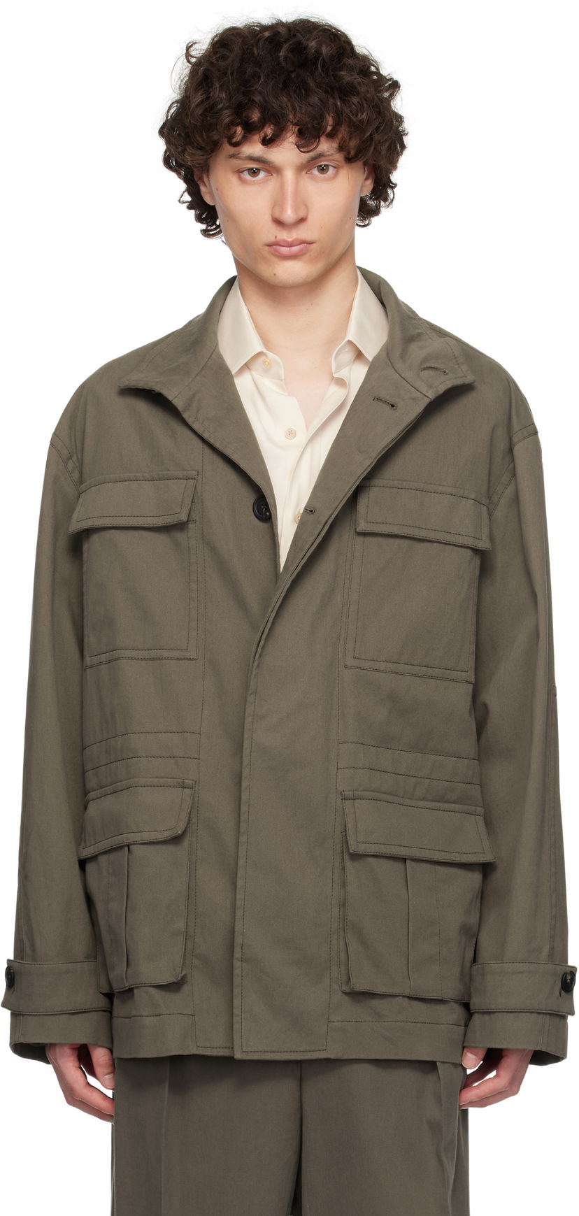 Jakna FERRAGAMO Ferragamo Saharan Jacket Zelena | 782553