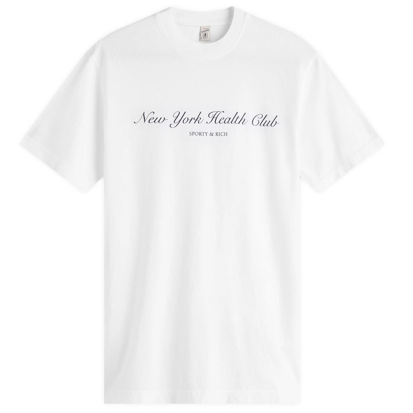 Majica kratkih rukava Sporty & Rich Sporty & Rich NY Health Club T-Shirt, Size Large Bijela | TO043602043WH01