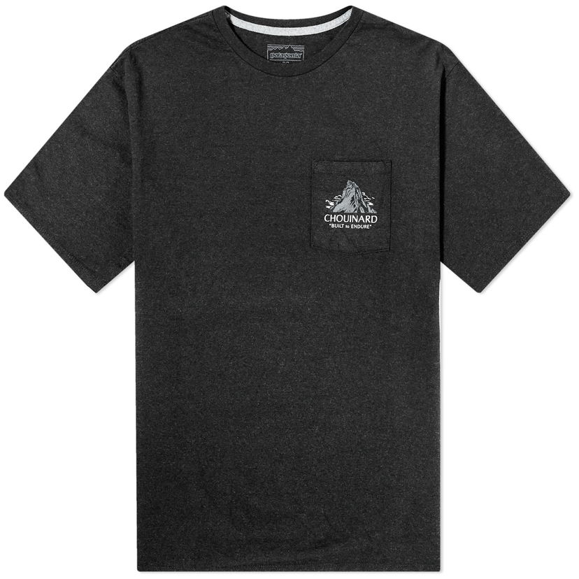 Majica kratkih rukava Patagonia Chouinard Crest Pocket Responsibili-Tee Crna | 37770I-NBK