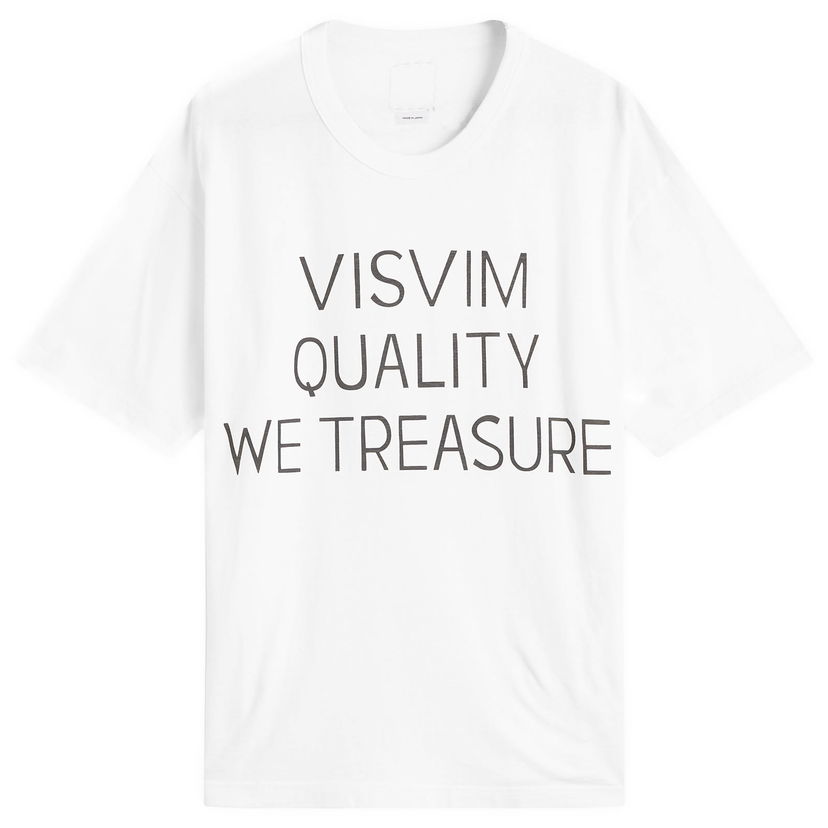 Majica kratkih rukava visvim Jumbo T-Shirt with 'VISVIM QUALITY WE TREASURE' print, Size Large Bijela | 0125205010016-WHT