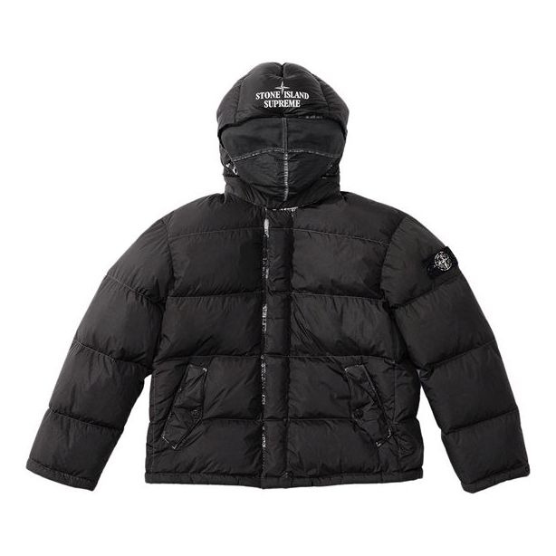 Pernata jakna Supreme Painted Camo Crinkle Down Jacket Crna | SUP-FW20-295