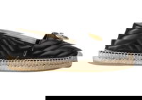Double G Espadrille 'Black' Leather