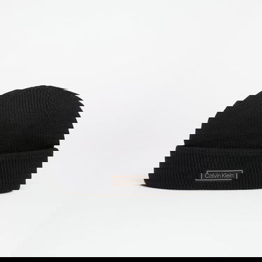 Kapica CALVIN KLEIN Calvin Klein Patch Chunky Rib Beanie Crna | LV04D8058G UB1, 0