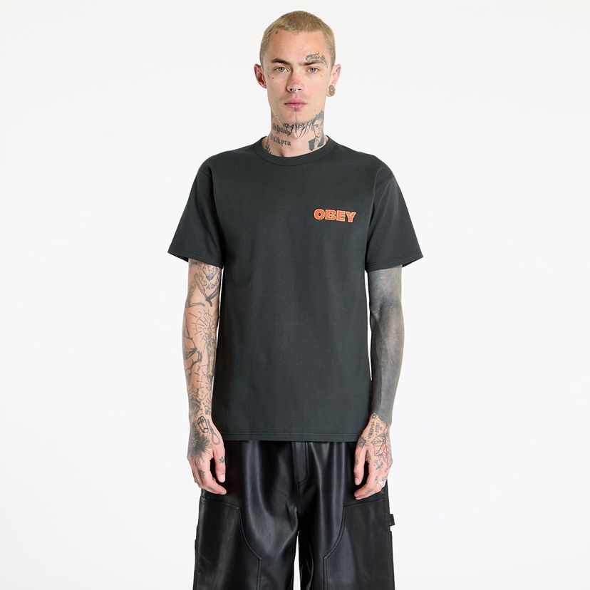 Majica kratkih rukava OBEY OBEY Star T-Shirt Crna | 165264118