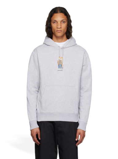 Dukserice MAISON KITSUNÉ Dressed Fox Hoodie Bijela | LM00304KM0001