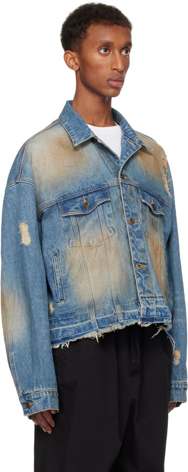 Jakna We11done We11done Distressed Denim Jacket Plava | WD-DJ3-24-310-U-BL, 1