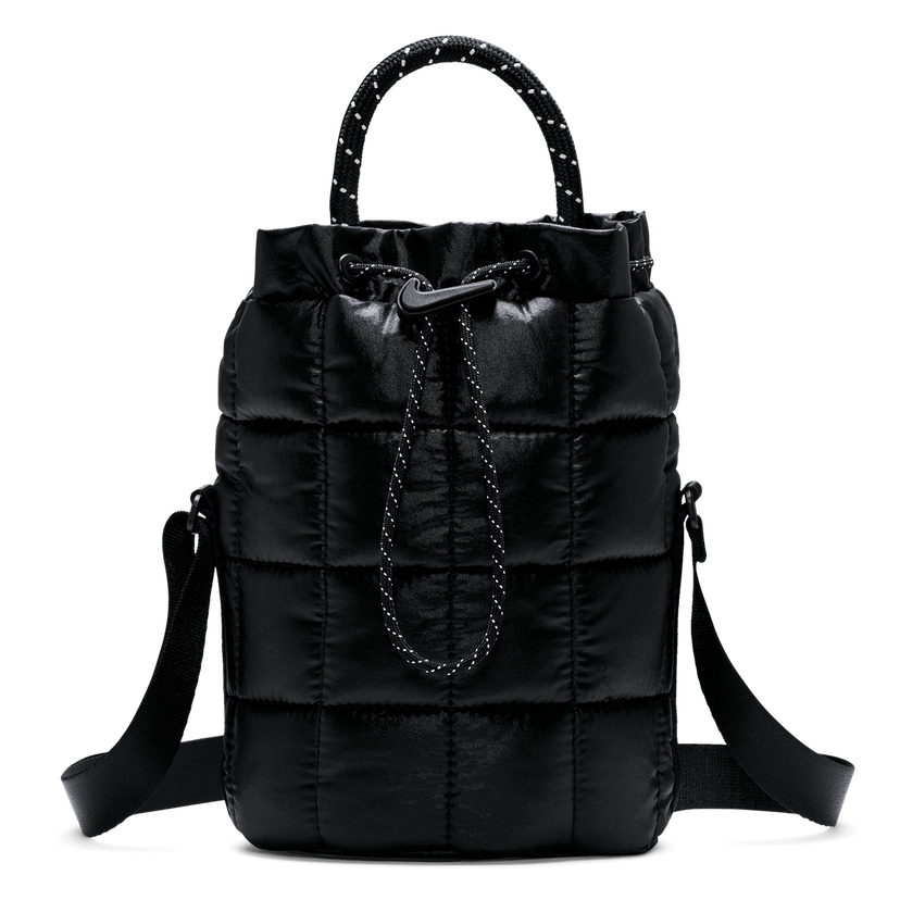 Tote bag Nike NSW Quilted Drawstring Tiny Tote Crna | HQ6709-010