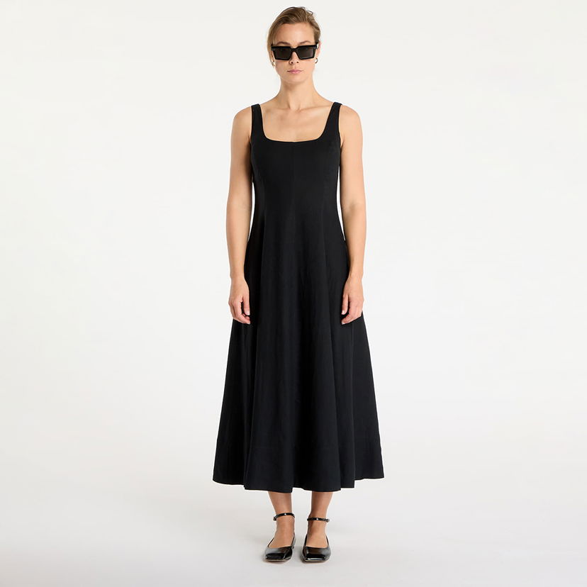 Haljina GAP Square Neck Maxi Dress Crna | 770475-01